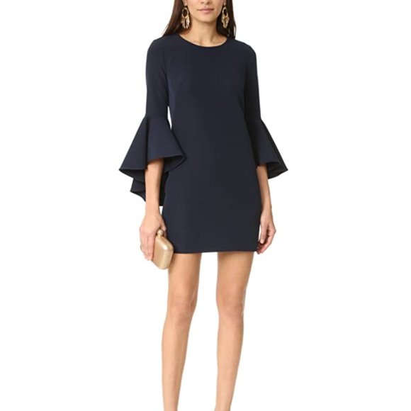 Milly Dresses & Skirts - Milly Bell Sleeve Mini Dress Blue Size 0